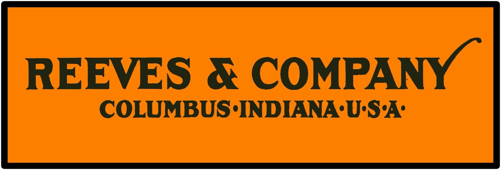 Reeves & Co. Threshing Machines Sign 12&Prime; x 36&Prime; USA STEEL XL Size – 4 POUNDS