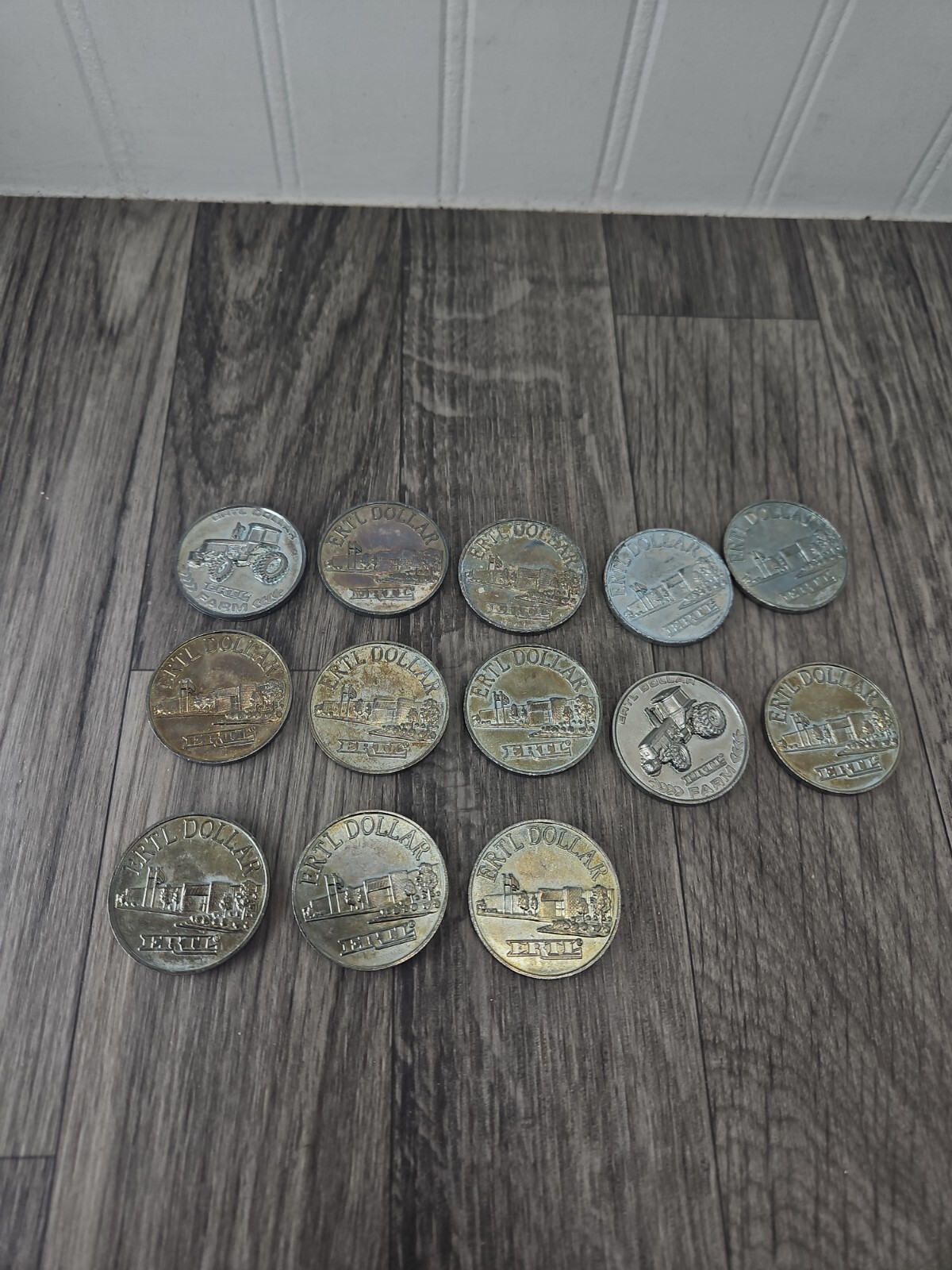 13 ERTL Dollar Coins Tractor