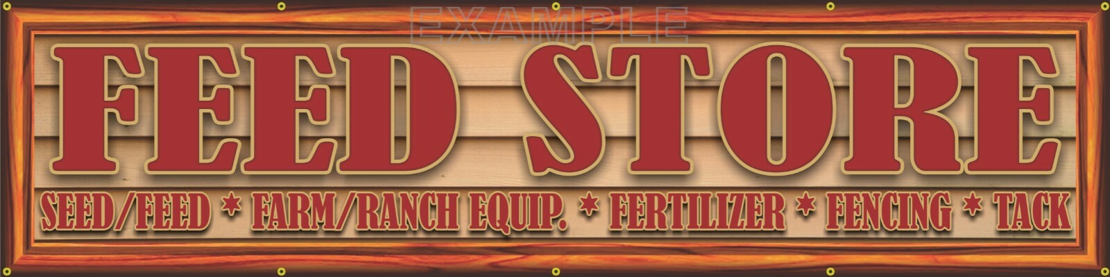 FEED STORE WESTERN TOWN RUSTIC OLD WEST LETTER SIGN REMAKE BANNER XXL SIZES