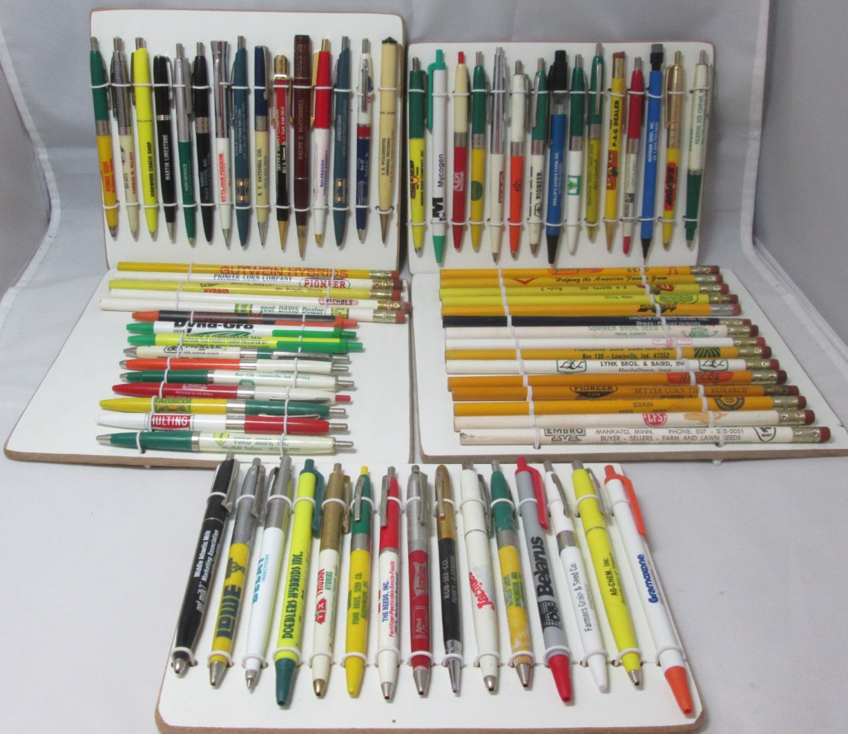 Vintage Lot of 75 Advertising Pens and Pencils Mostly Agricultural Seeds