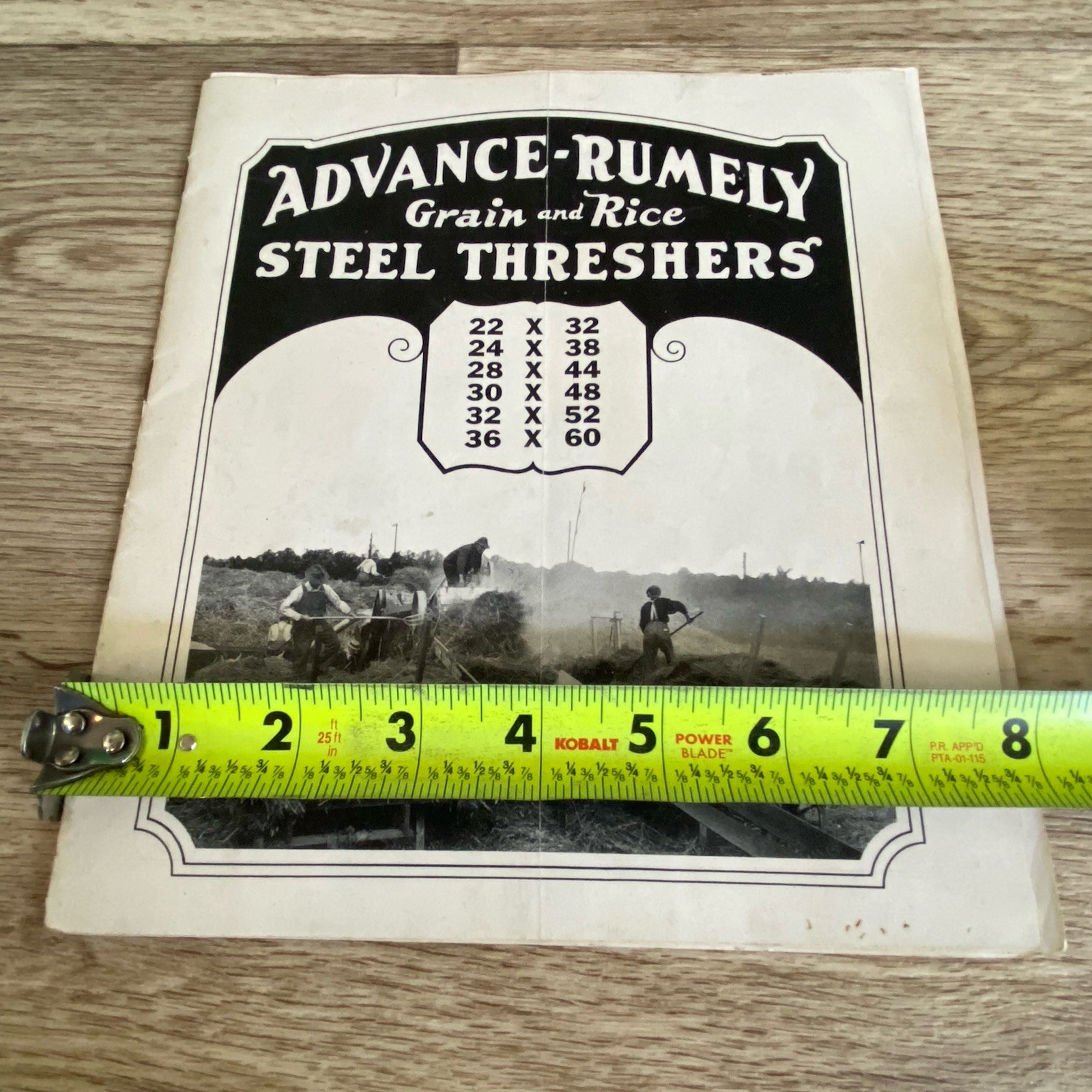Advance Rumely Grain & Rice Steel Threshers Sales Brochure Machinery Tractor