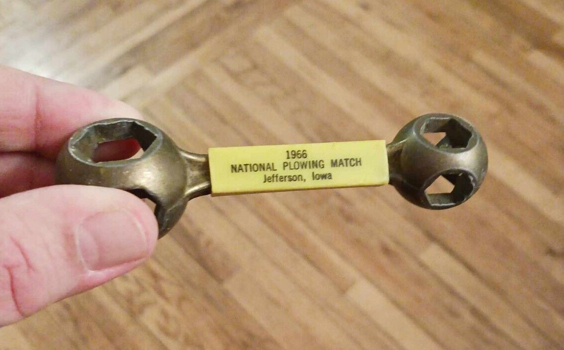 Vintage Giveaway Wrench 1966 National Plowing Match Contest Jefferson Iowa