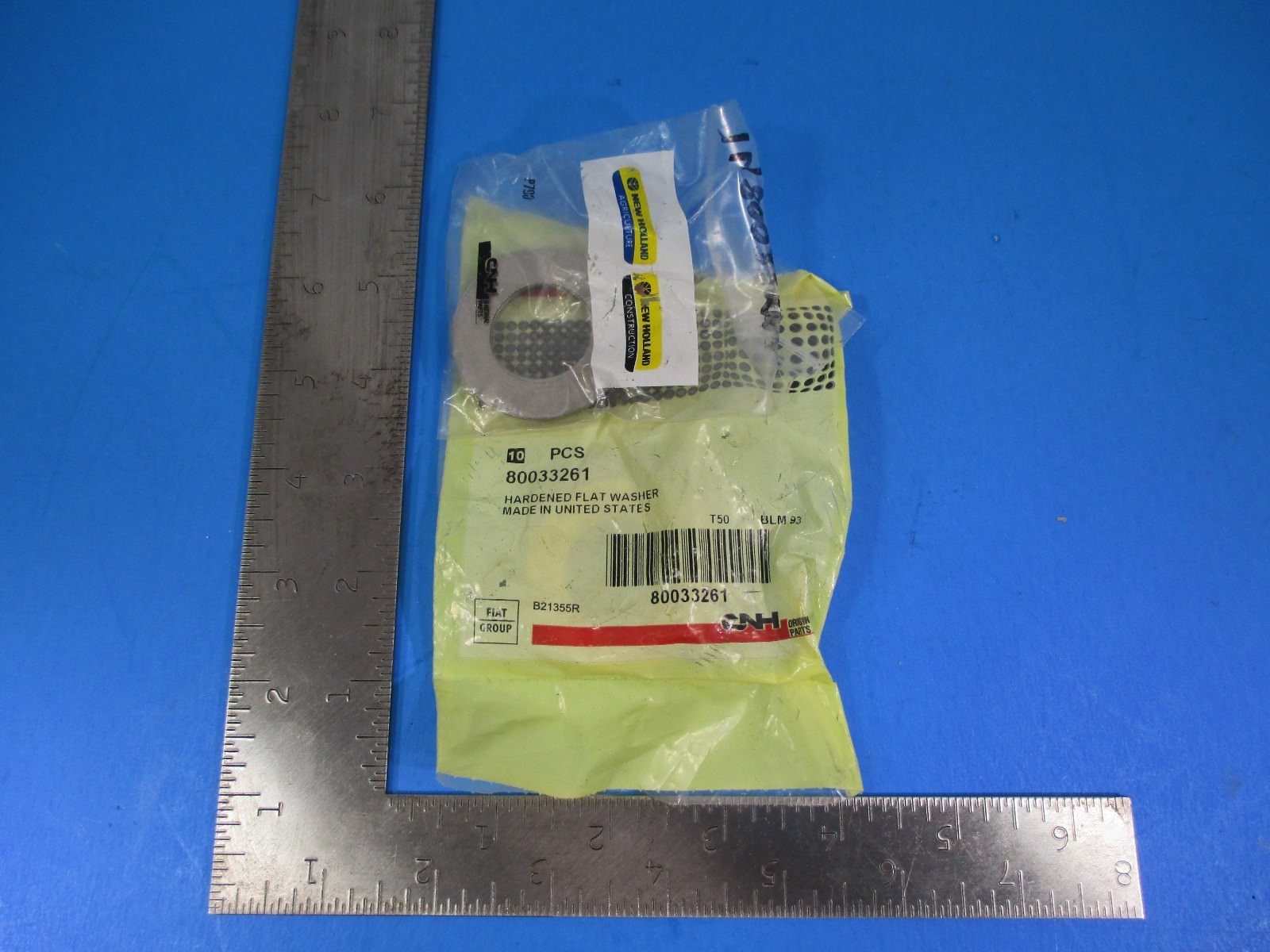 CNH Hardened Flat Washers # IN8008821 NOS New in Package NOS3
