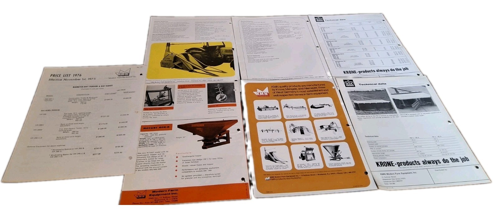 KNM Brochures Corn Chopper KRONEvator Fertilizer Spreaders Silo Unloader Mowers