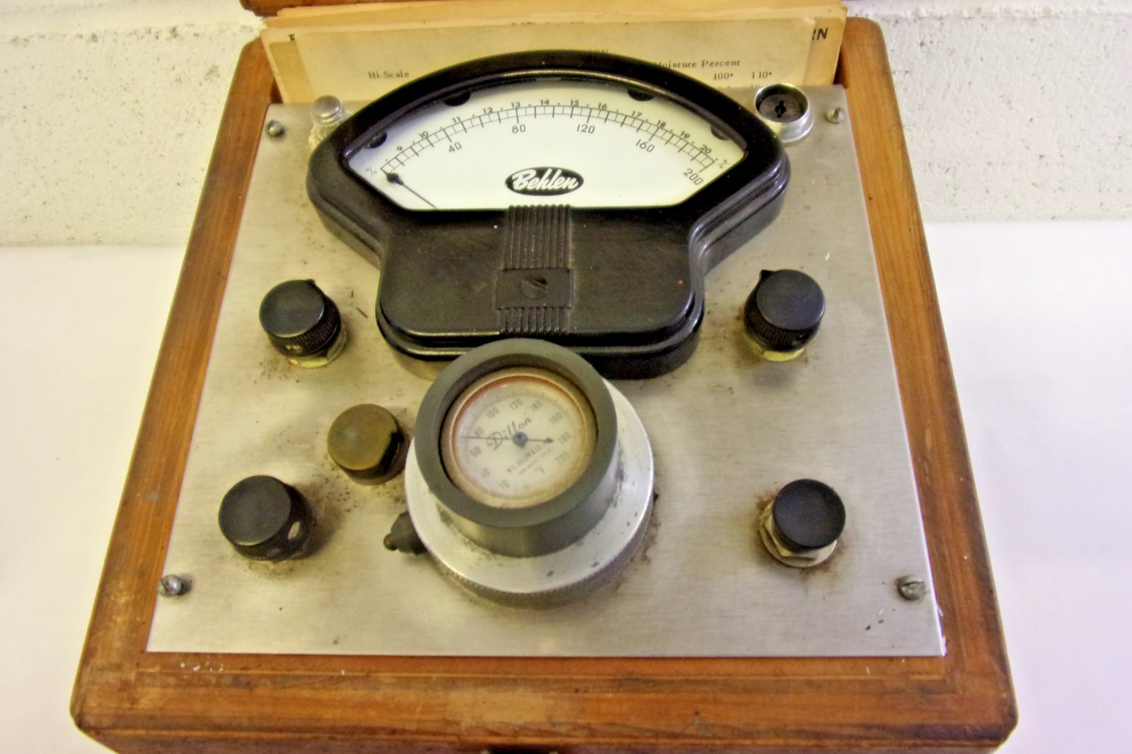 Vintage Behlen Corn Moister Tester 1950&rsquo;s
