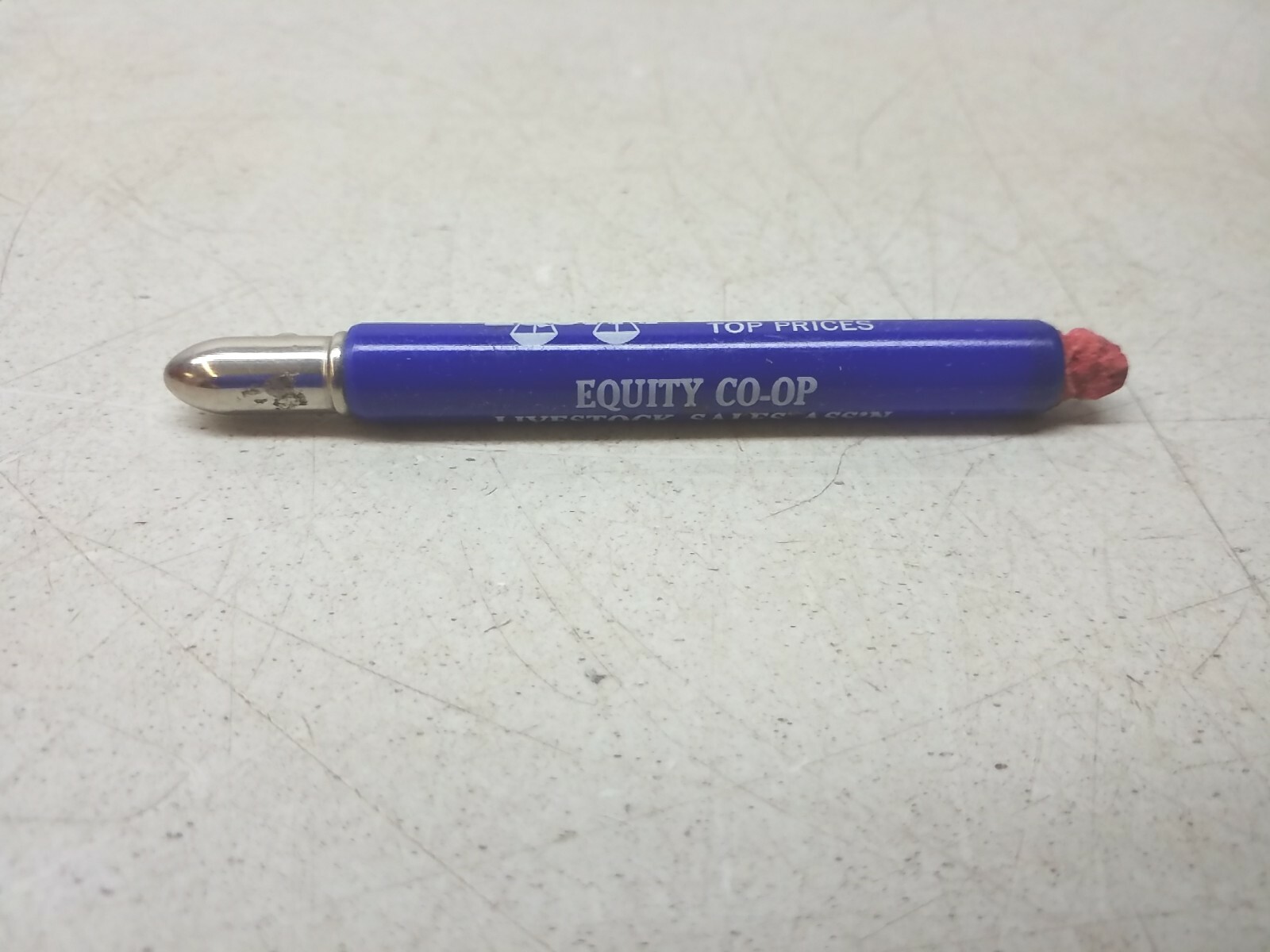 Equity Cooperative Livestock Sales Baraboo Wisconsin Vtg Ag Ad Bullet Pencil