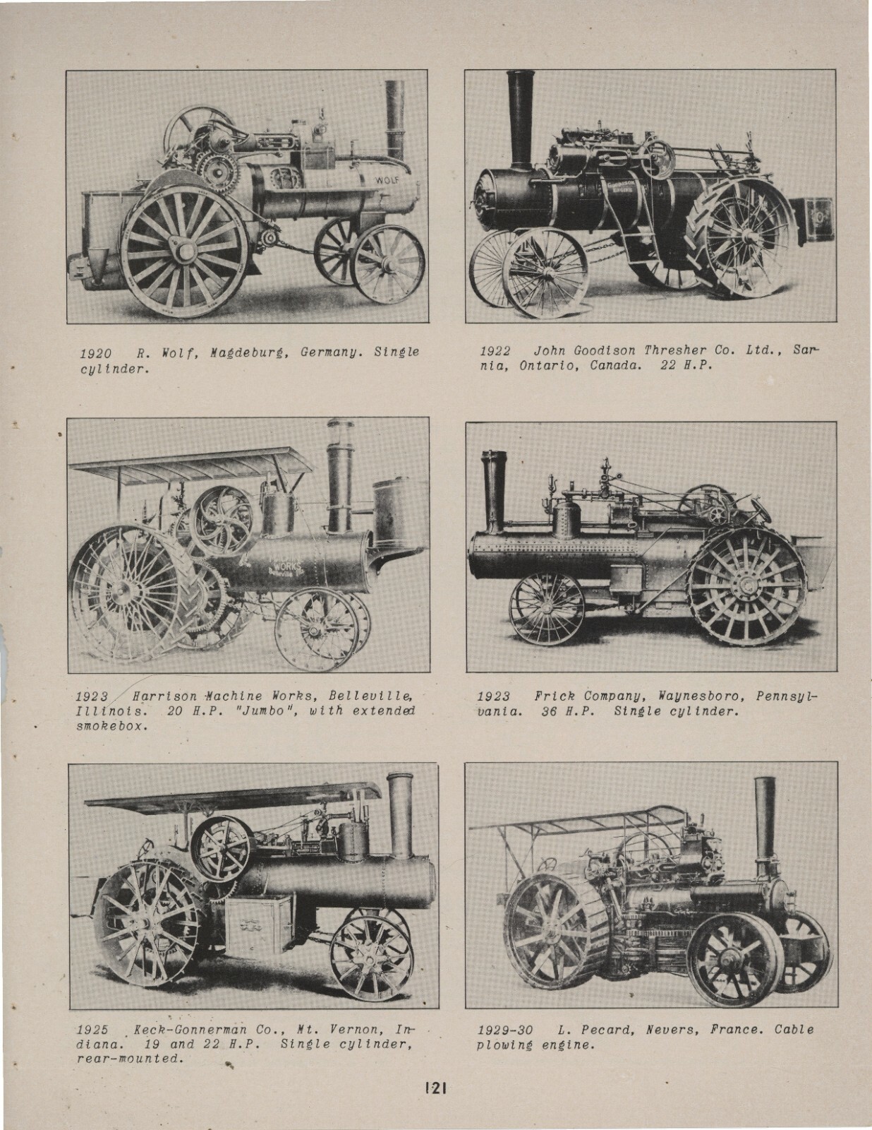 Vintage Magazine Page Pictures & Captions: Antique Steam Engines – Frick +++++
