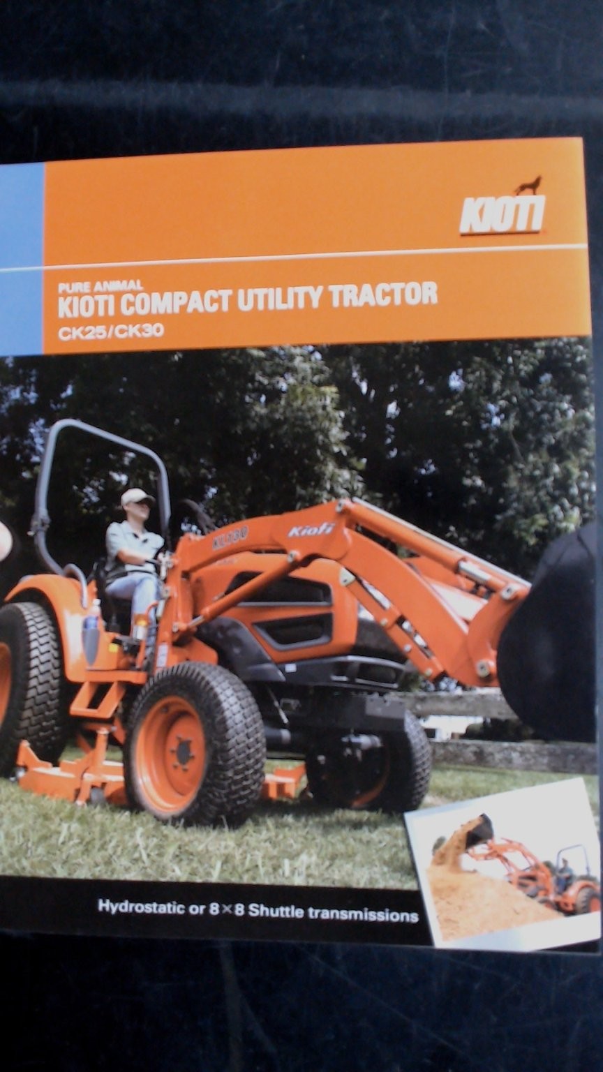 Kioti CK25 CK30 Compact Utility Tractor Brochure Vintage Agriculture