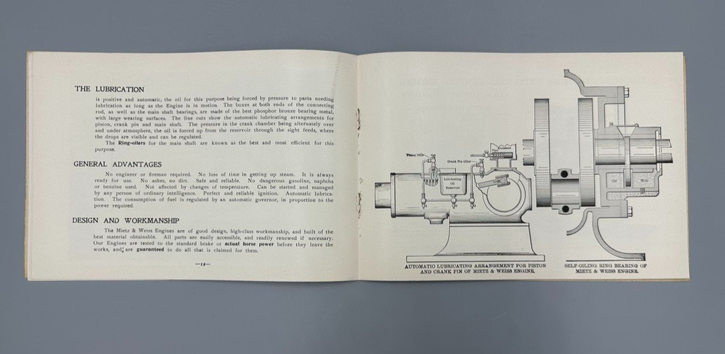 1901 MIETZ & WEISS Gas and Kerosene ENGINES CATALOG Antique Advertising