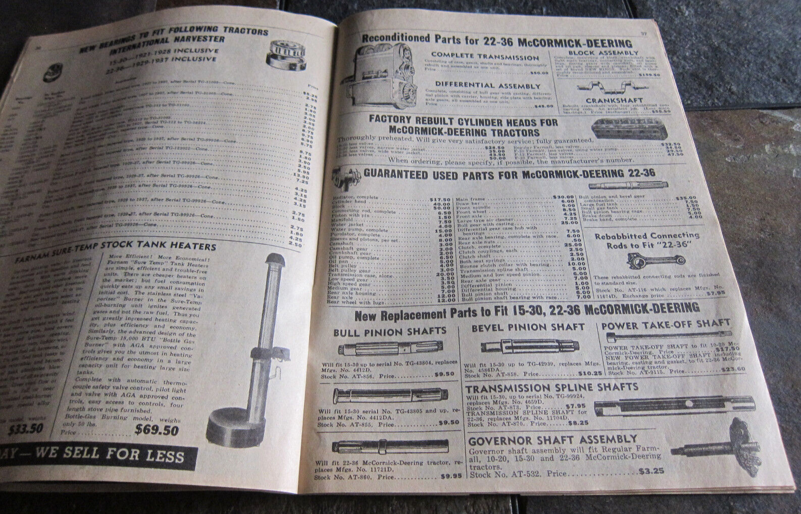 ACME TRACTOR SUPPLY CATALOG 1952 FARM TOOLS HARDWARE Lincoln Nebraska