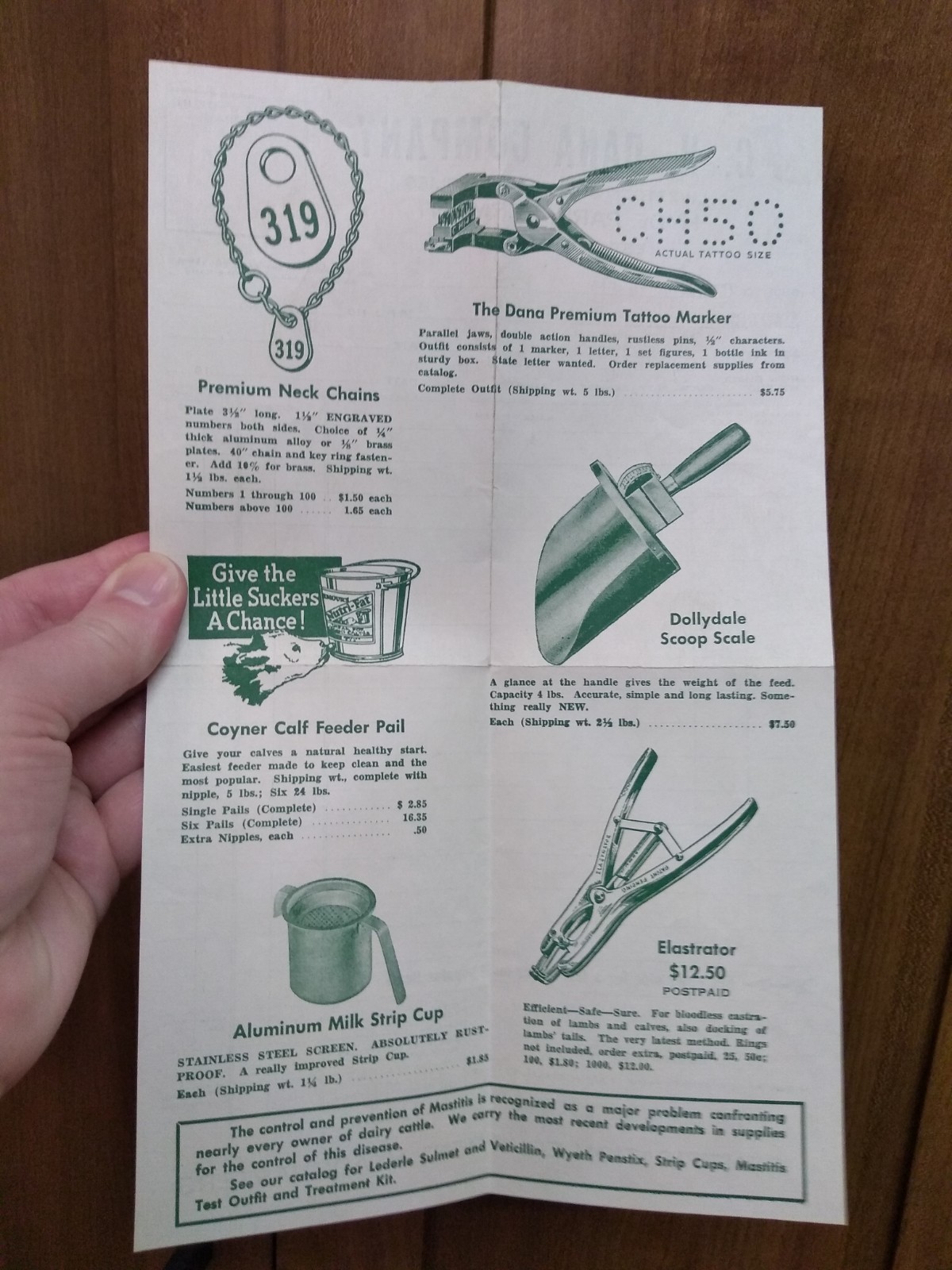 DANA ad vintage livestock supplies
