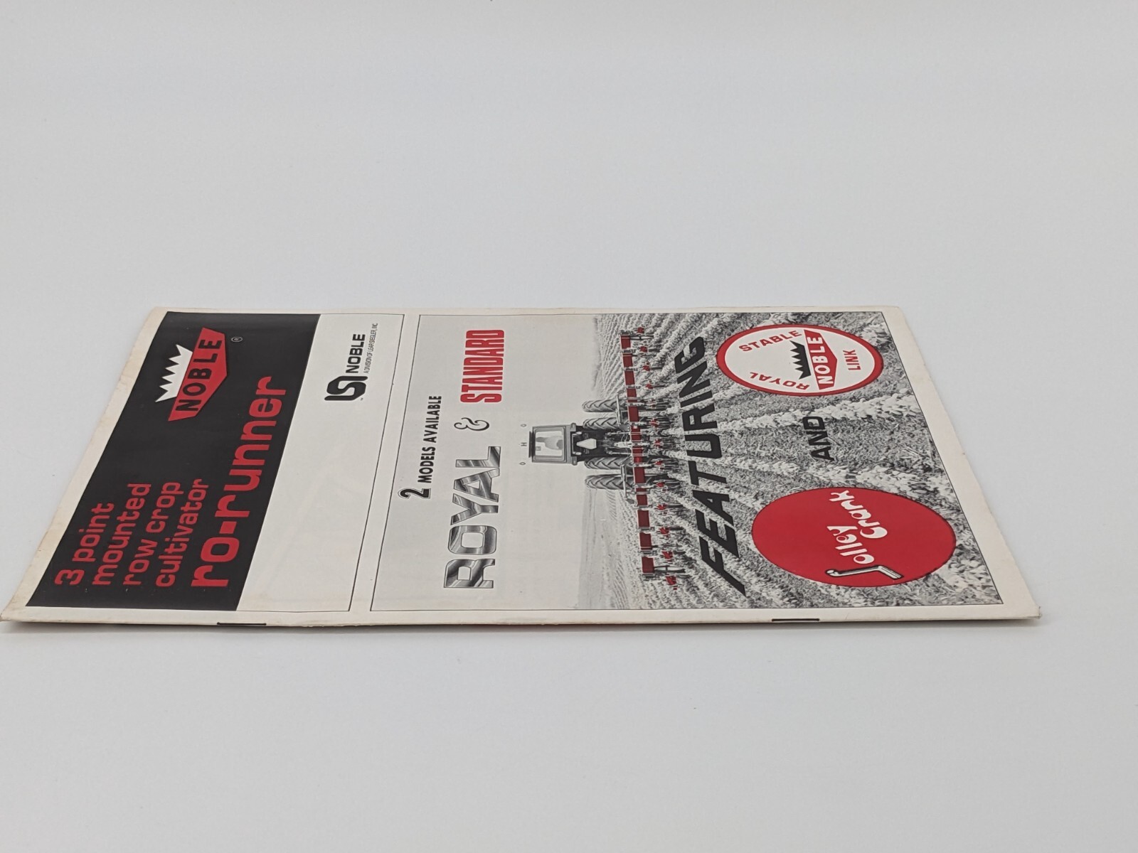 Original Noble 3 Point Mounted Row Crop Cultivator Ro-Runner Brochure