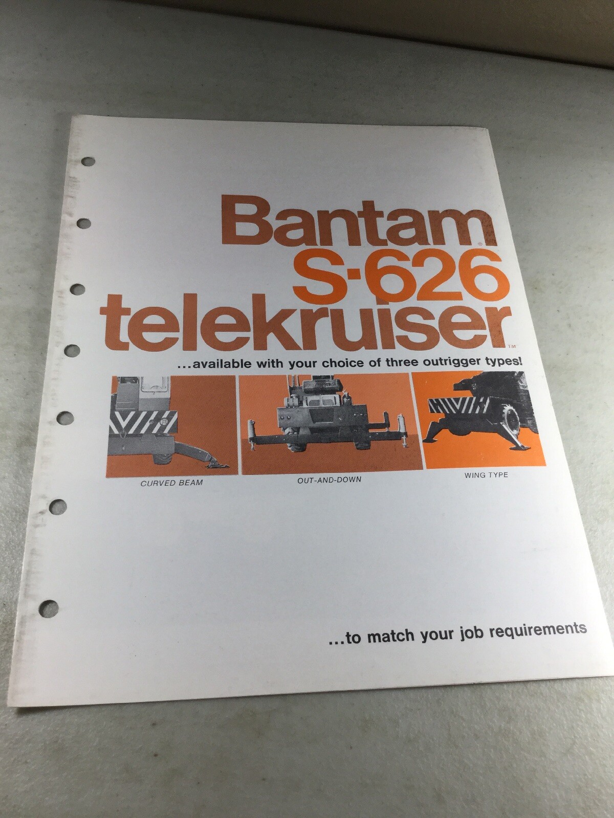 Bantam S-626 Telekruiser Sales Brochure, Literature