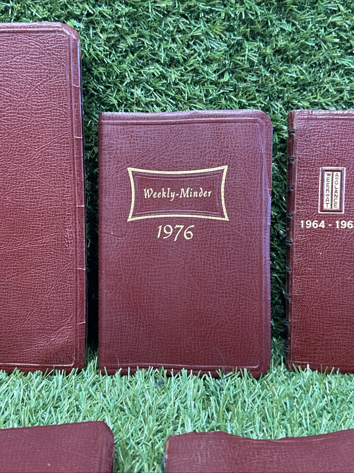 Vintage Notebooks Week at a Glance Weekly-Minder Lot Of 5 Piece 1963-1967 & 1976