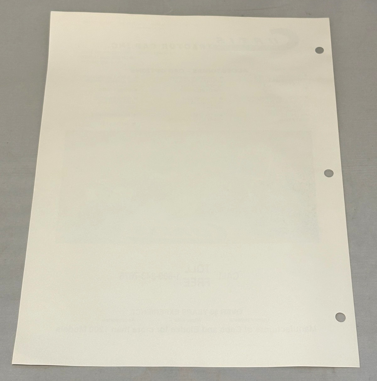 Curtis Tractor Cab Dealer Brochure Lot 1992 1993 Price List Accessories Catalog