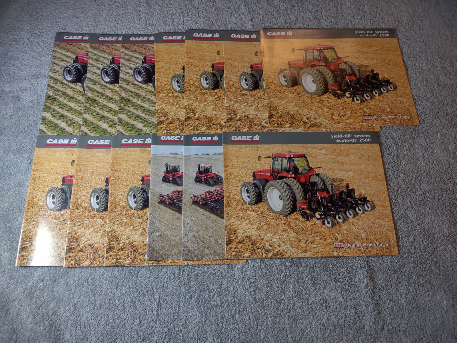 CASE IH 2500 Rip-bed, 2500 Ecolo-till, Sales Brochures. Lot Of 13.