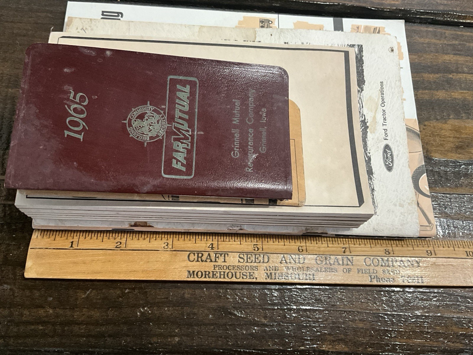 Vintage Assorted Lot Of Farm Memorabilia Pamphlets Notebooks Ford Boss Sears