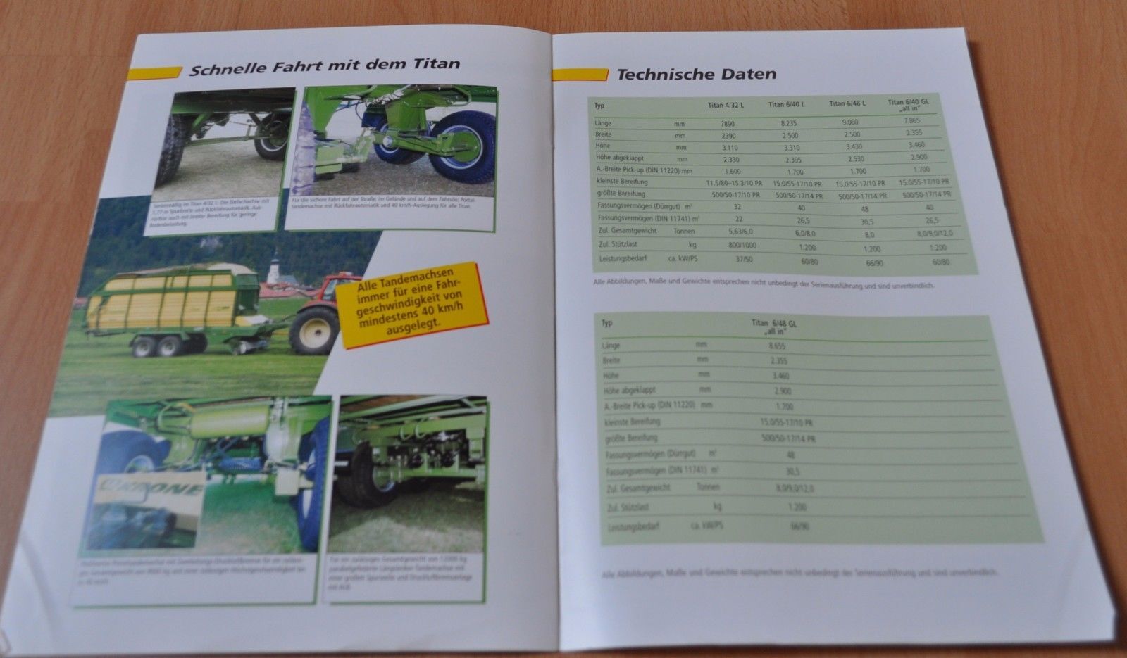 Krone Ladewagen Titan Brochure Prospekt