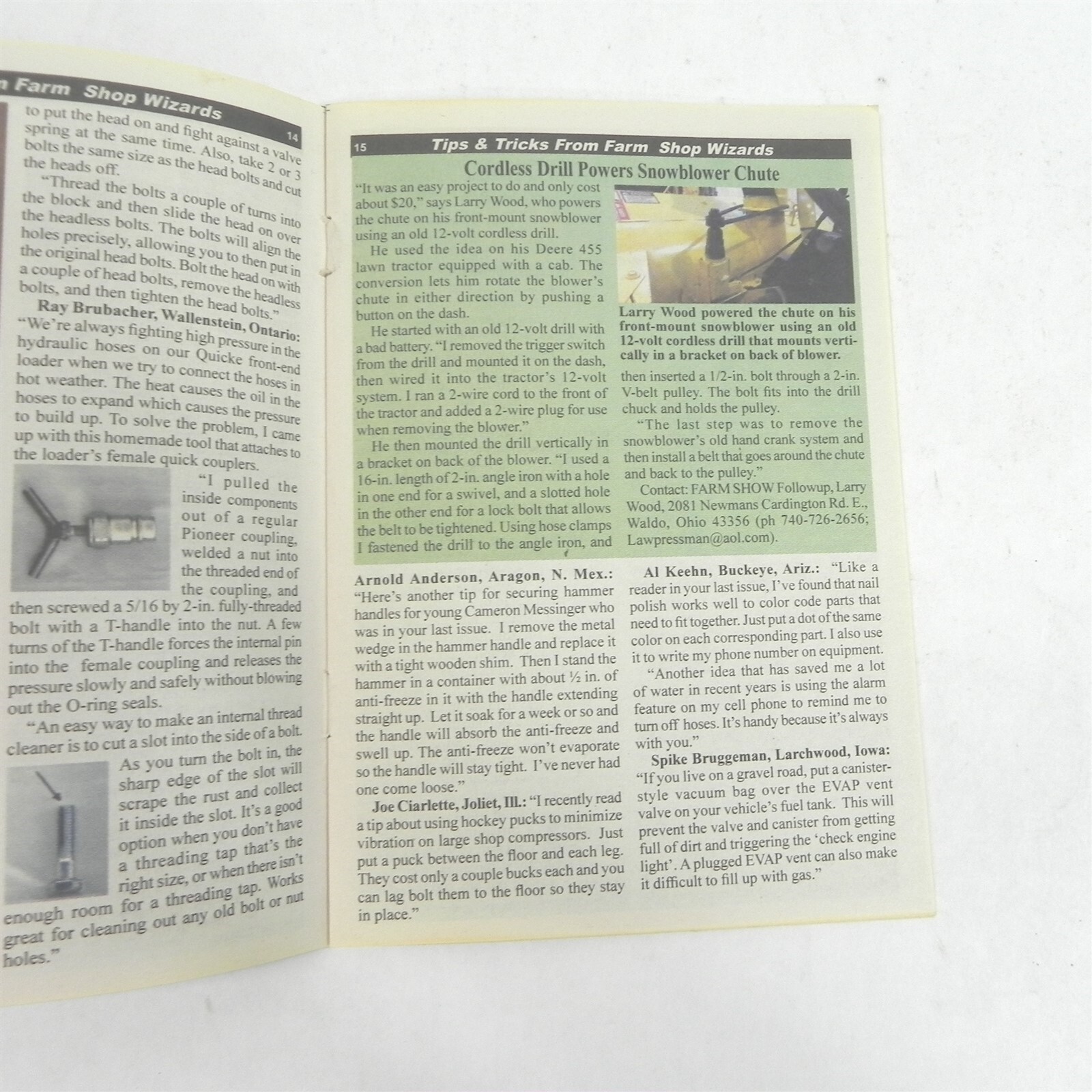 2015 FARM SHOW MAGAZINE TIPS & TRICKS FROM FARM SHOP WIZARDS MONEY SAVING