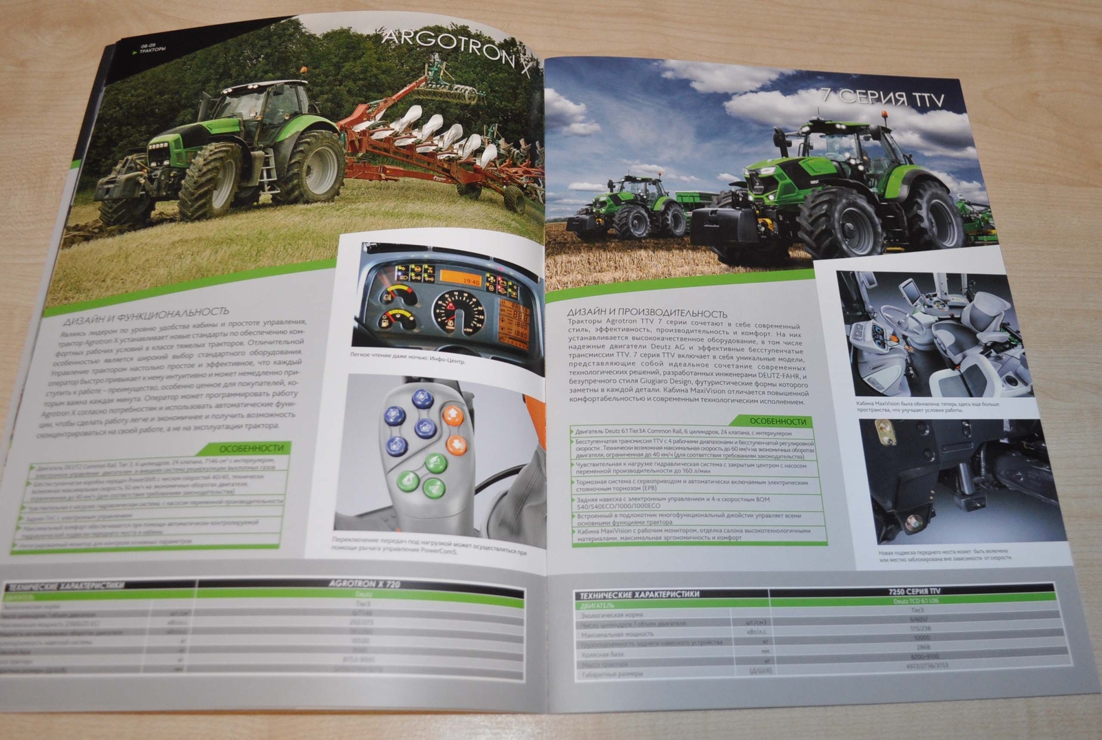 Deutz Fahr Model Range Tractor Combine Harvester Agricultural Brochure Prospekt