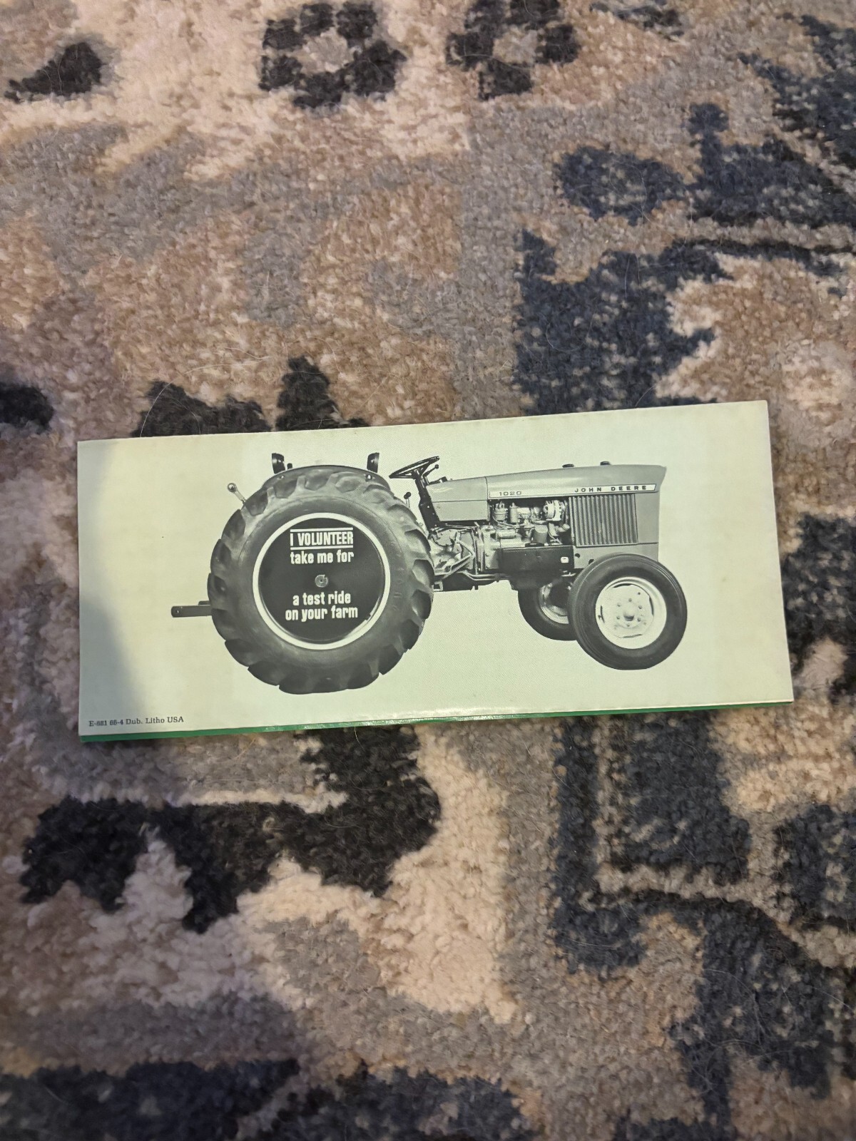 John Deere 1020 2020 2520 Tractor For 1966 Brochure FCCA
