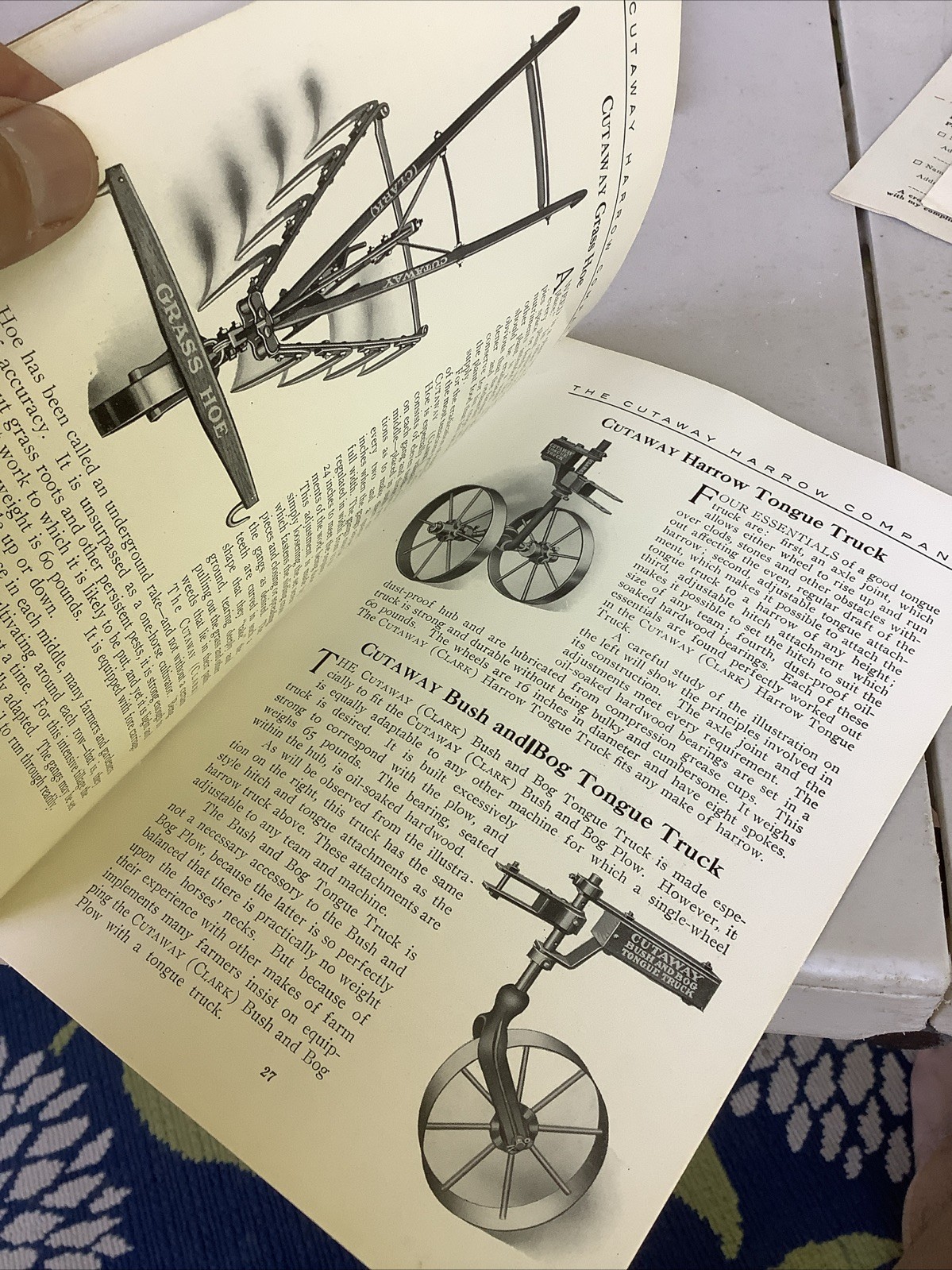 The Cutaway Harrow Company Farm equipment catalog vintage Harrow Higganum CT