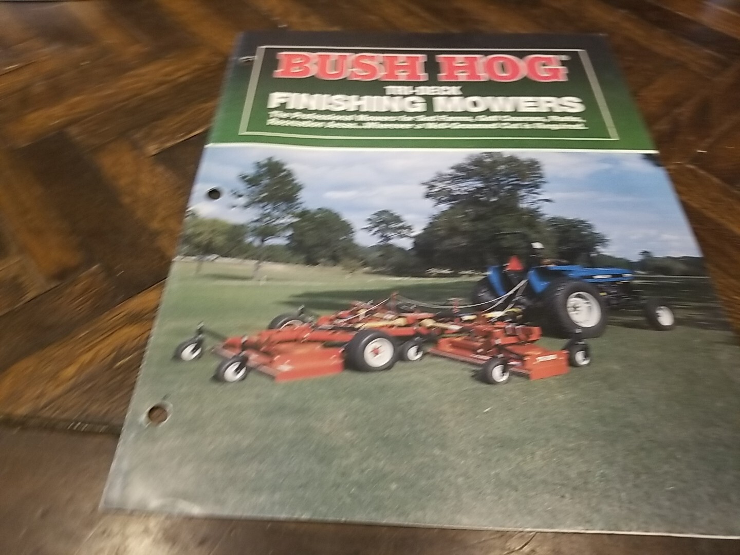 BUSH HOG Tri Deck Finishing Mowers Sales Brochure 4 Pages