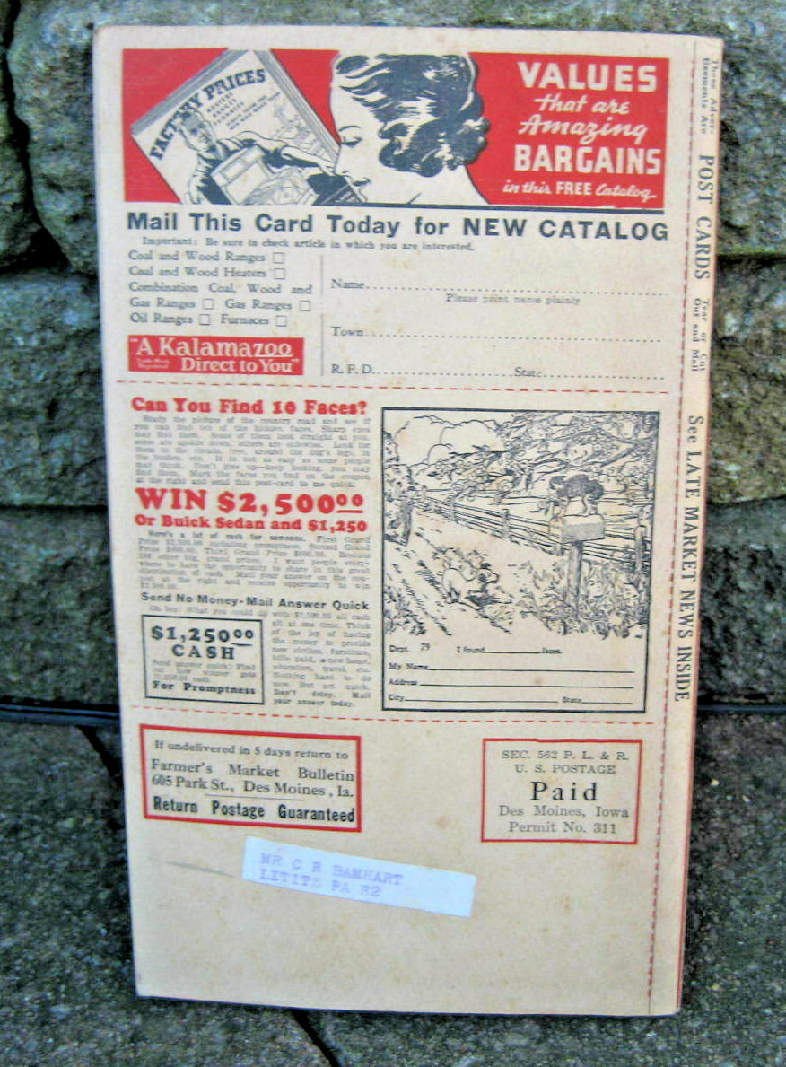 1937 Farmer&rsquo;s Market Bulletin Catalog