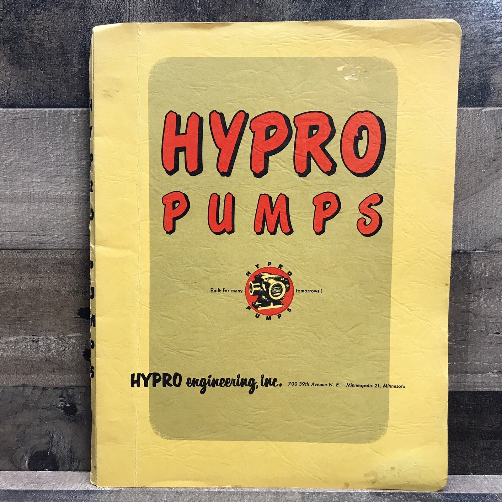 Vintage HYPRO Pumps Dealer Catalog Sales Flyer Specs Book Printed In USA 1957