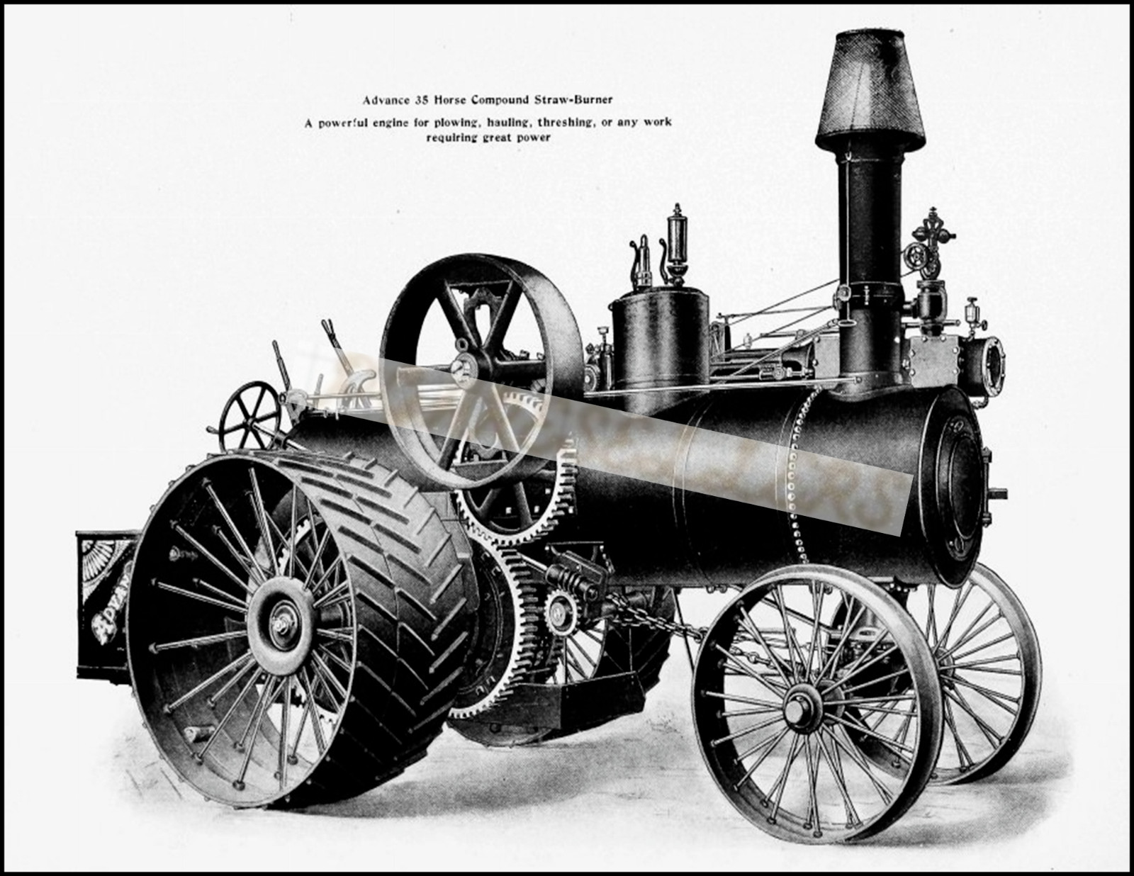 Advance Tractor Company Vintage Reproduction Photograph Print 8.5×11 inches