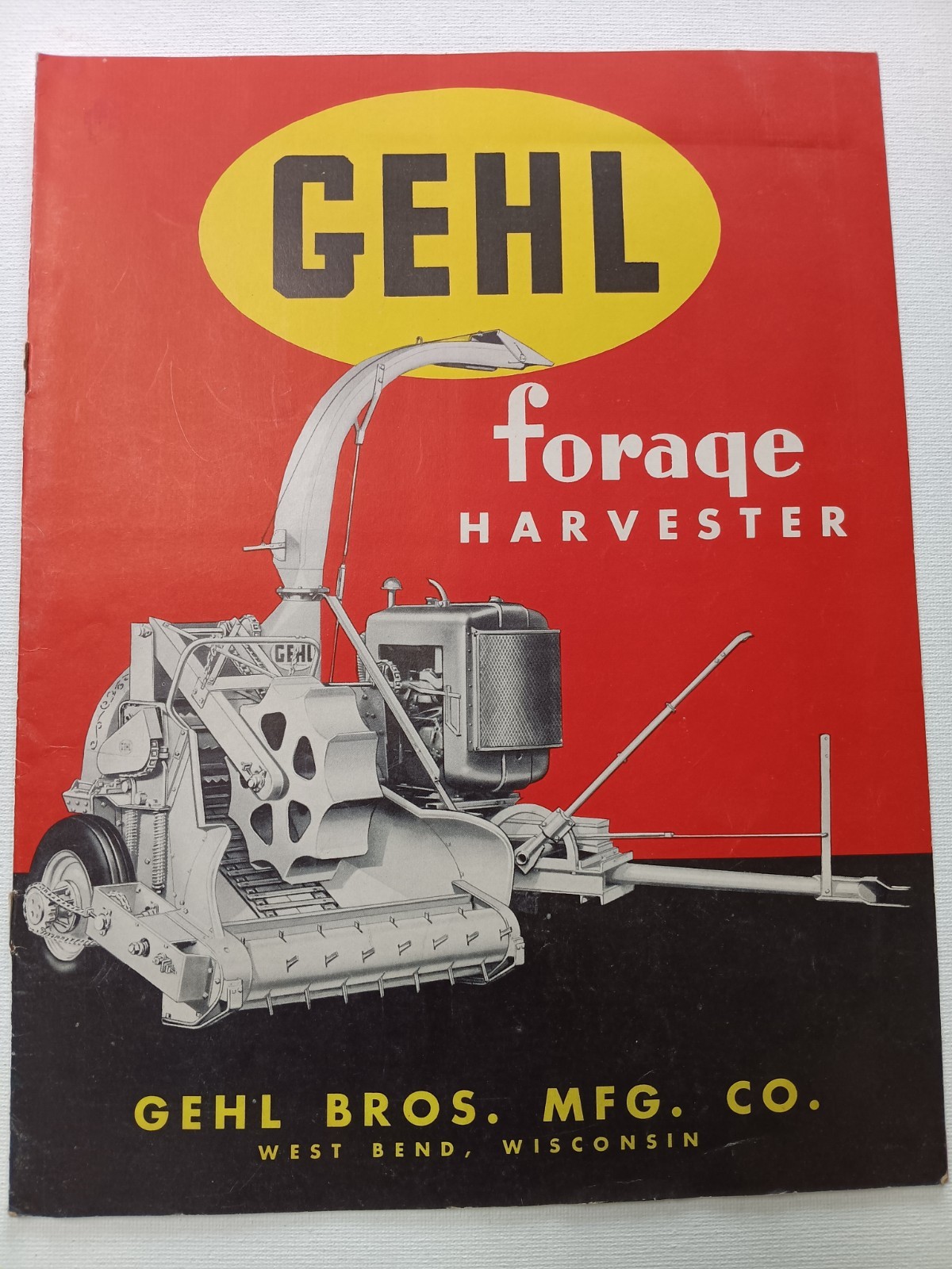 GEHL FARM FORAGE HARVESTER BROCHURE DEALER Advertising