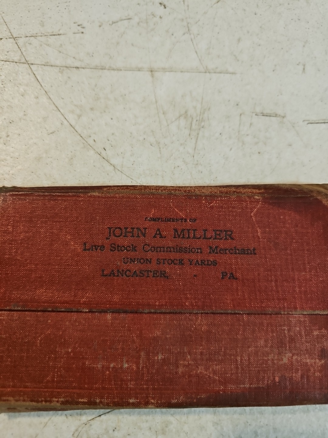 Vintage 1919-20 John A Miller Union Stock Yards Lancaster, PA Notepad