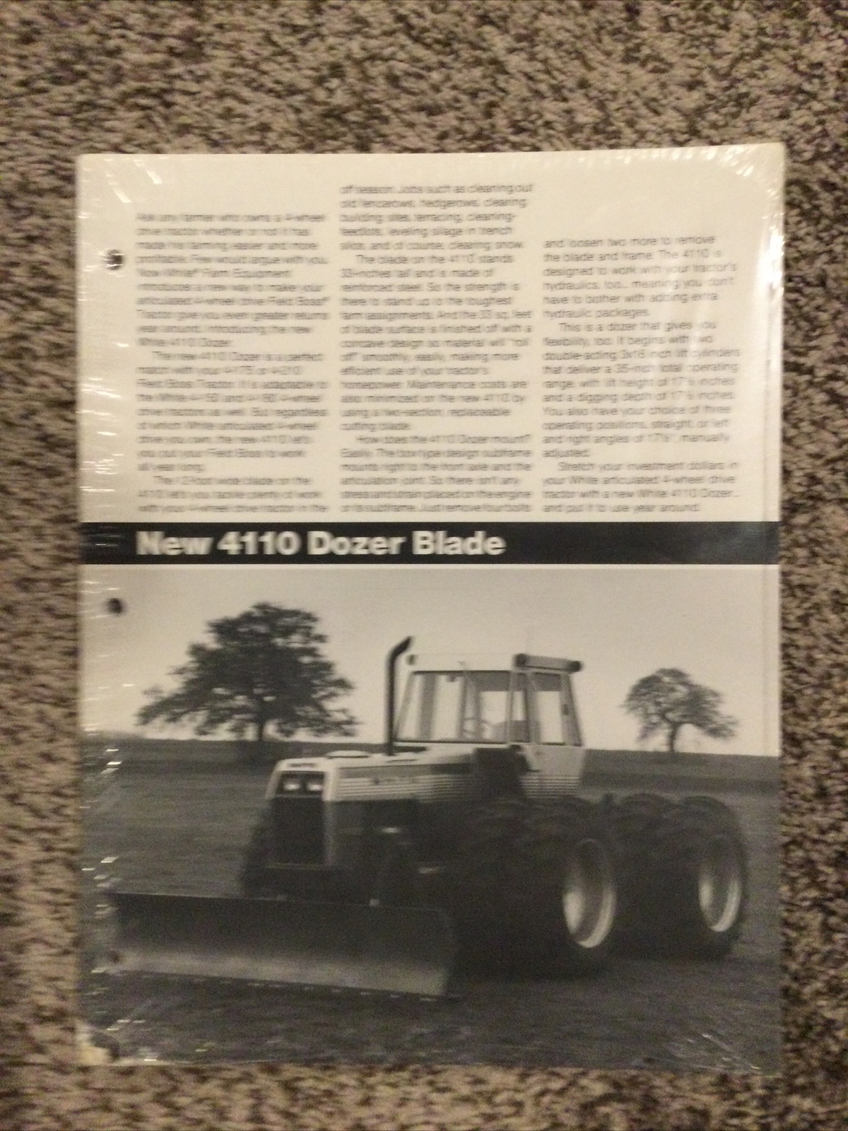 Full Bundle Of White Farm Equipment “new 4110 Dozer Blade” Tractors Brochure