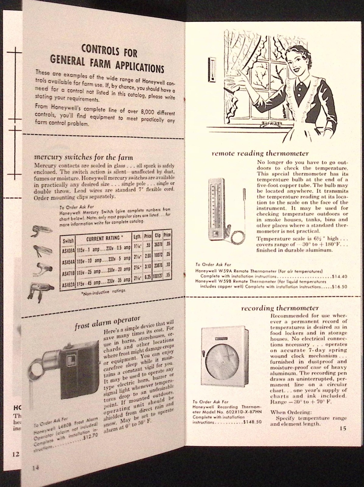 1952 Honeywell The Automatic Way to Make Farming Pay Brochure Minneapolis MN