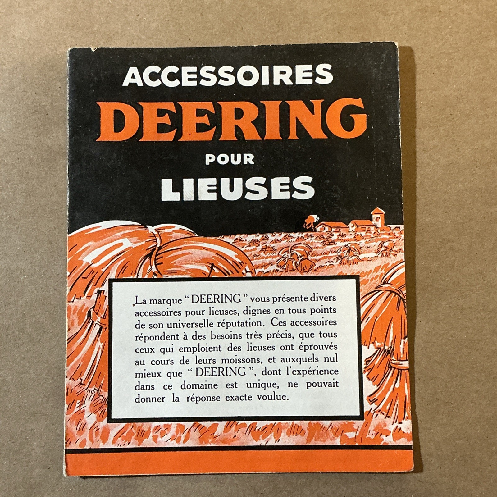 Group Of 7 French McCormick Deering Brochures As Is INV-P0904