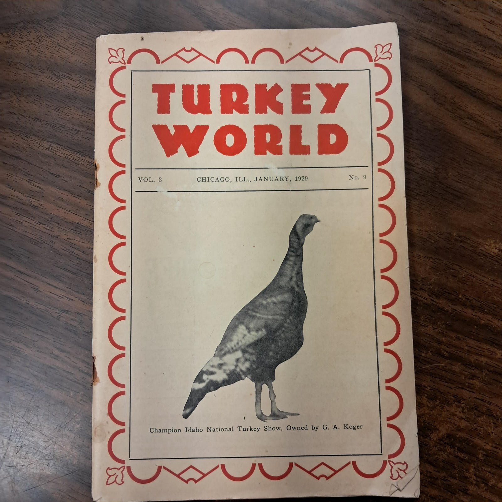 Vintage 1929 Turkey World Show Book & Talking Turkey Beacon Milling Co. N.Y.