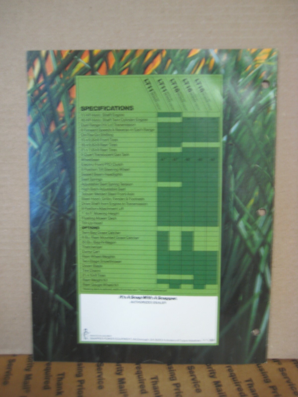 Original Snapper Lawn Tractors Brochure Catalog LT11, LT16