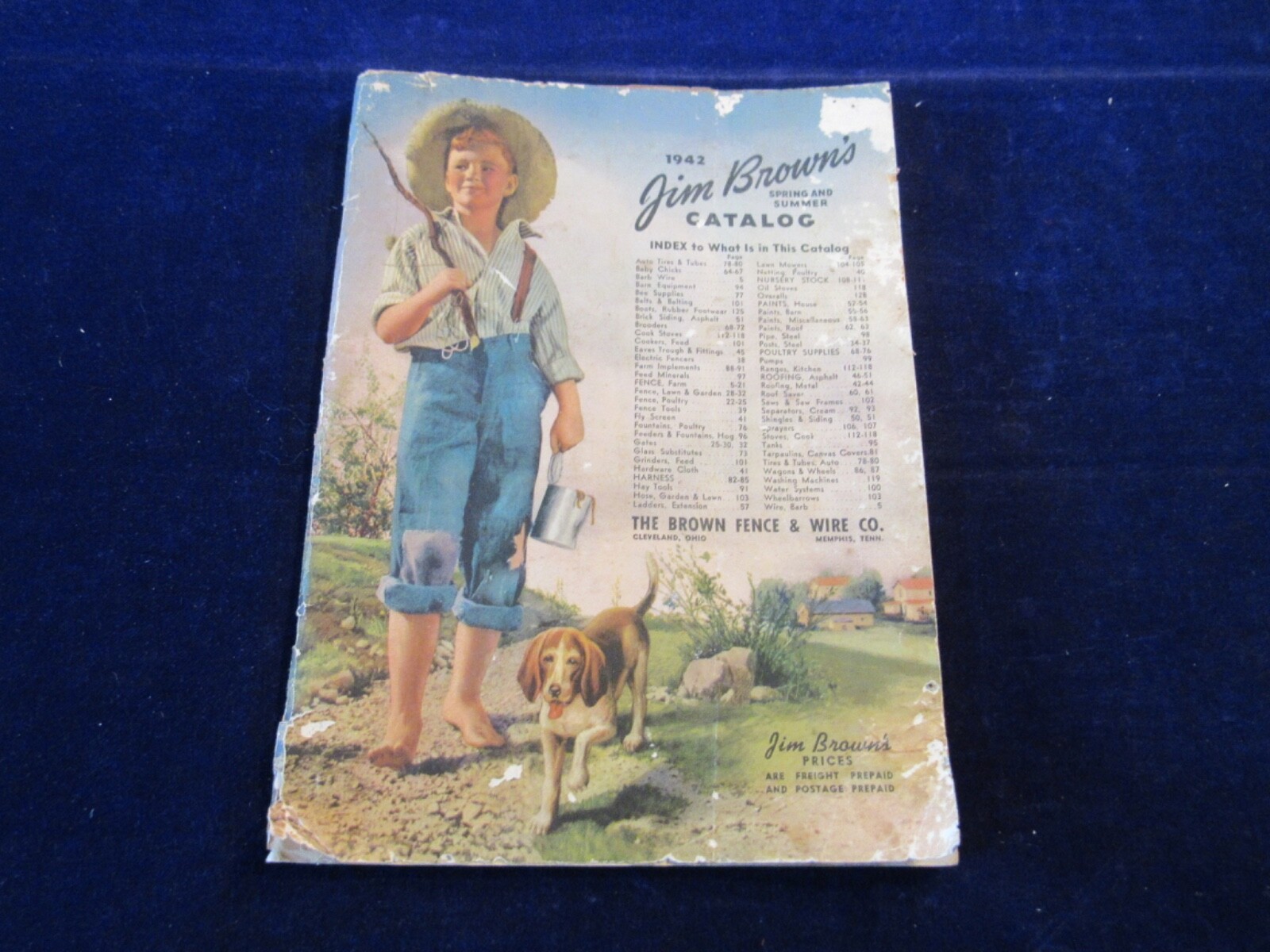 1942 Brown Fence & Wire Catalog Spring Summer Cleveland 132p Tackle Farming C203