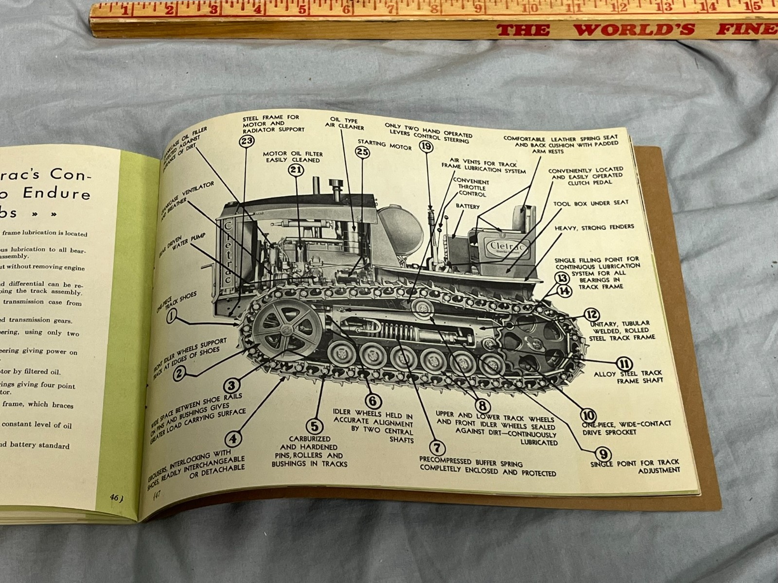 1933 CLETRAC Crawler 35 Tractor Oliver Dealer sales Brochure Catalog 56 pages