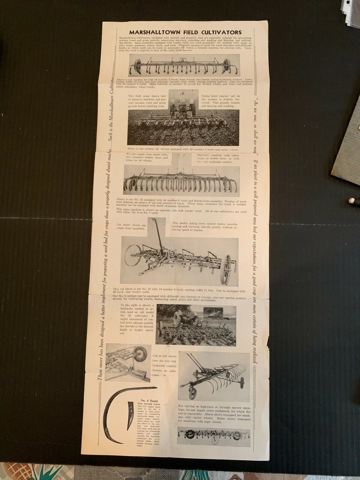 Vintage 1920&rsquo;s-30&rsquo;s Farm Machinery Company Marshalltown Iowa Brochure