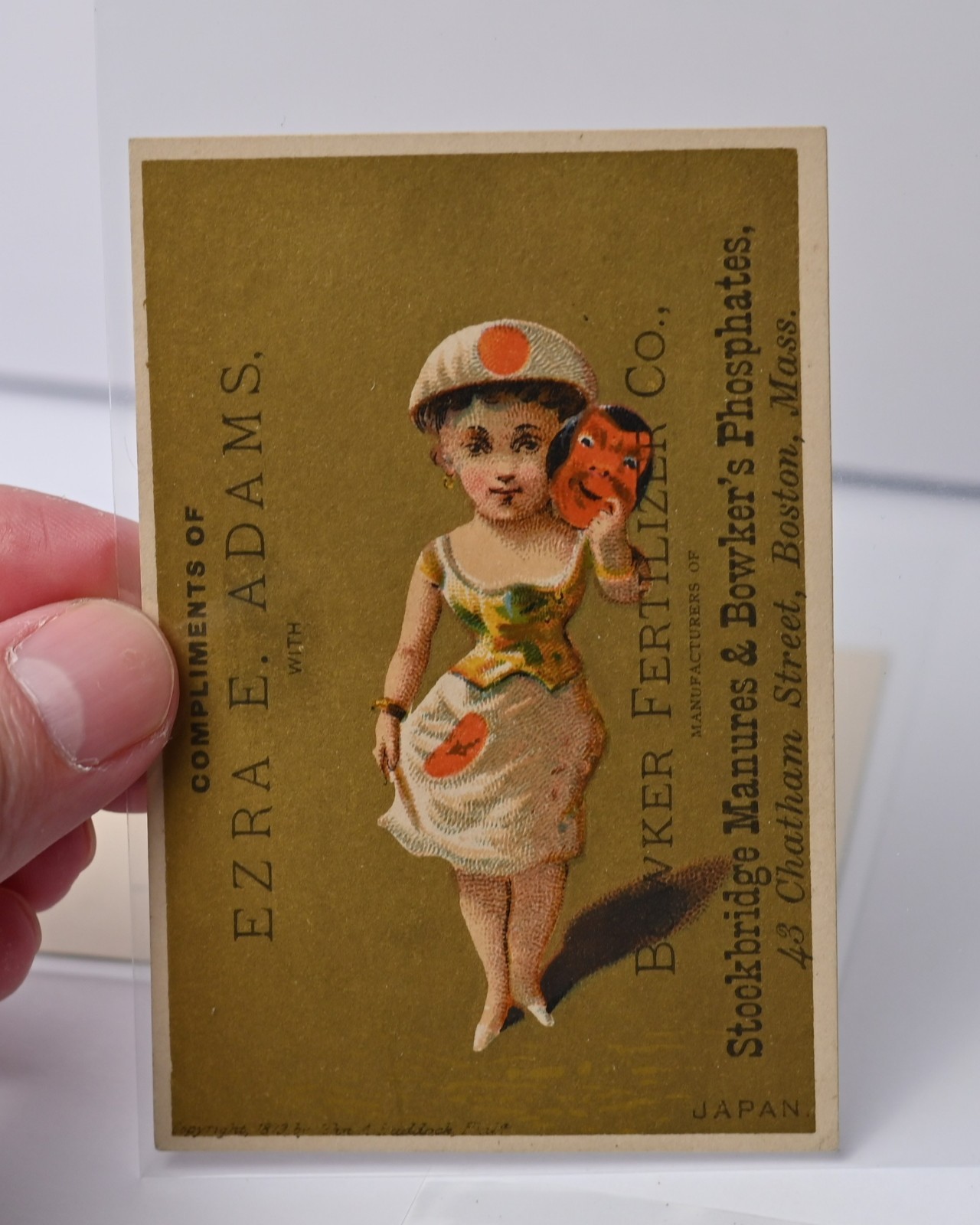 Bowker Fertilizer Co Boston Mass Trade Card Lot of 4