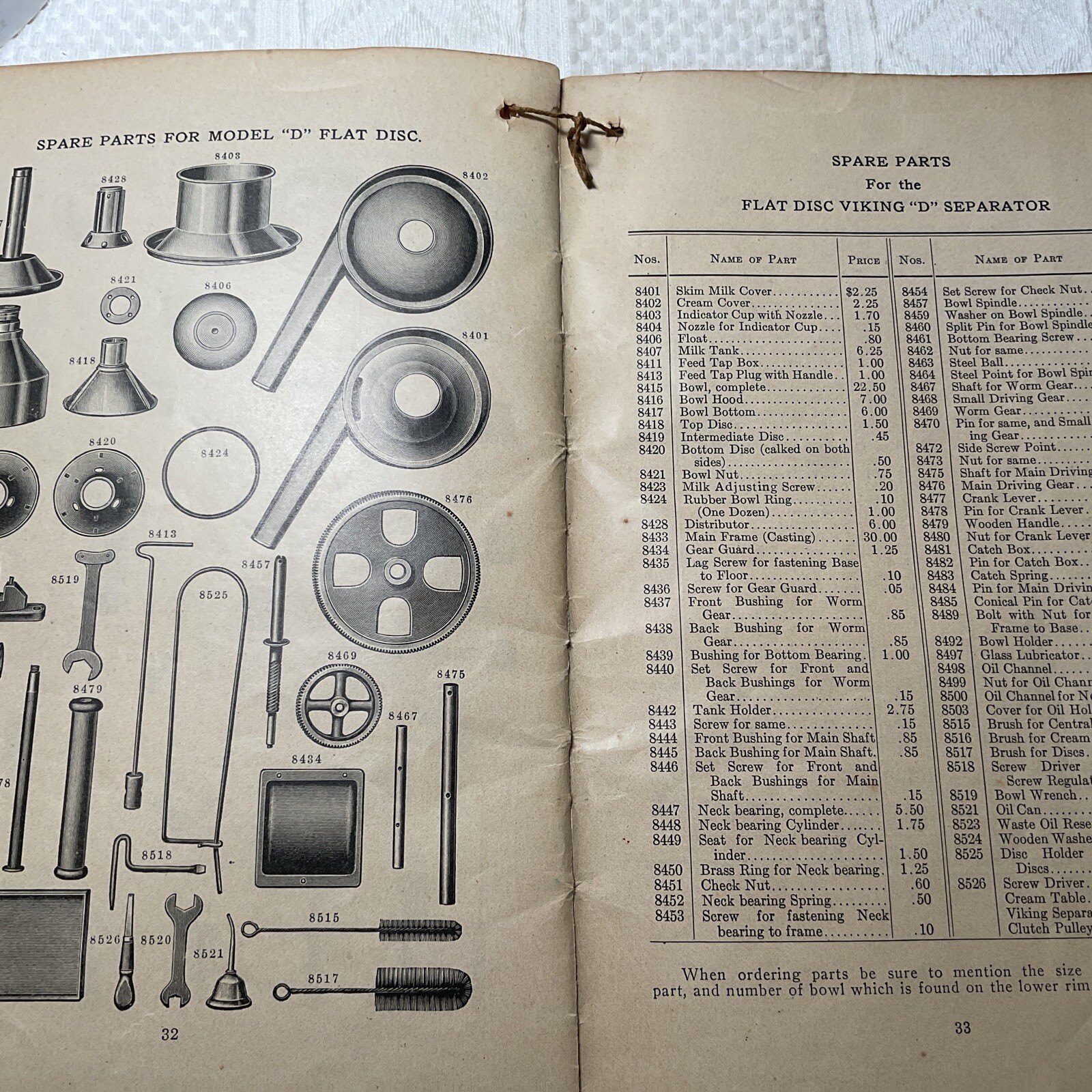 1919 VIKING Cream Separator Booklet swedish separator co 1927 price list