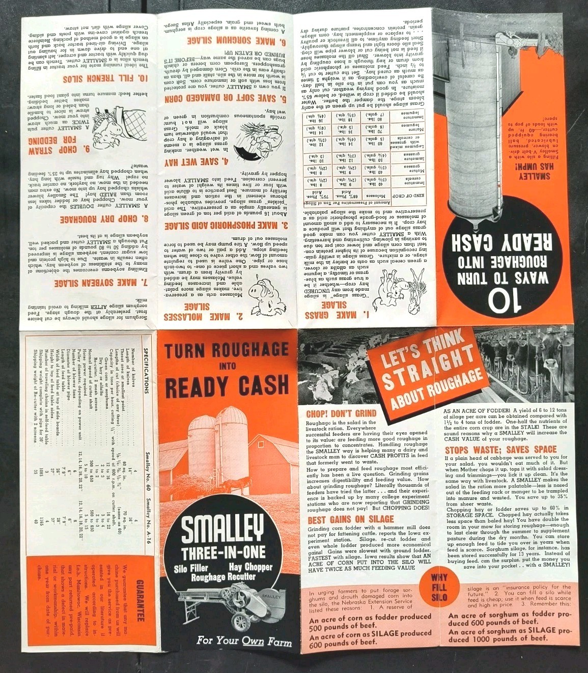 1930s Smalley Farm Tractor Equipment Sales Brochure Advertising Flyer Poster