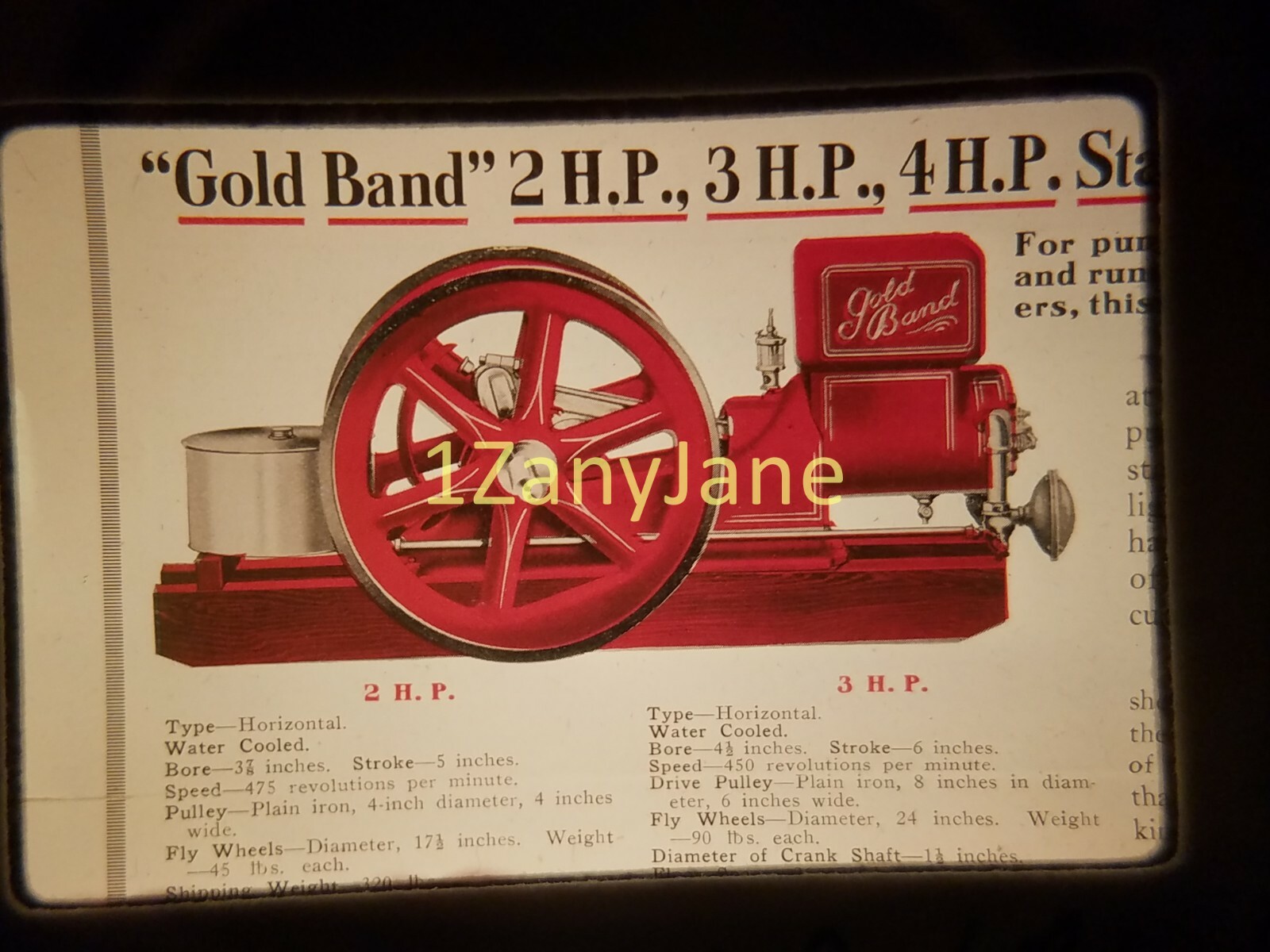 AC4804 35mm Slide of an Allis-Chalmers from MEDIA ARCHIVES GOLD BAND 2 3 4 HP