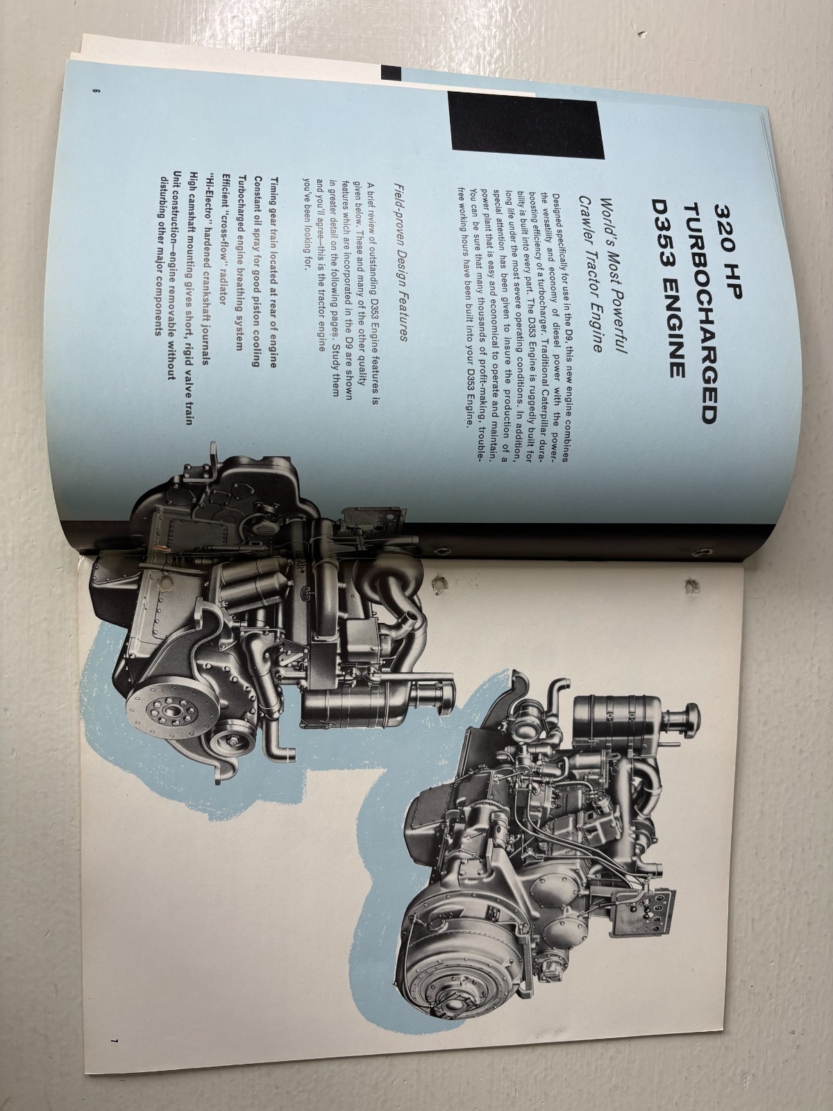 Caterpillar The Cat D9 Series D Tractor Brochure 1956 Vintage 31 Pages