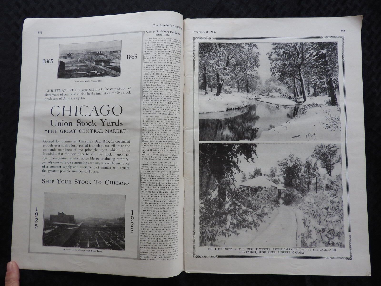 1925 Breeder&rsquo;s Gazette Magazine – cattle rancher farmer horse show VERY GOOD