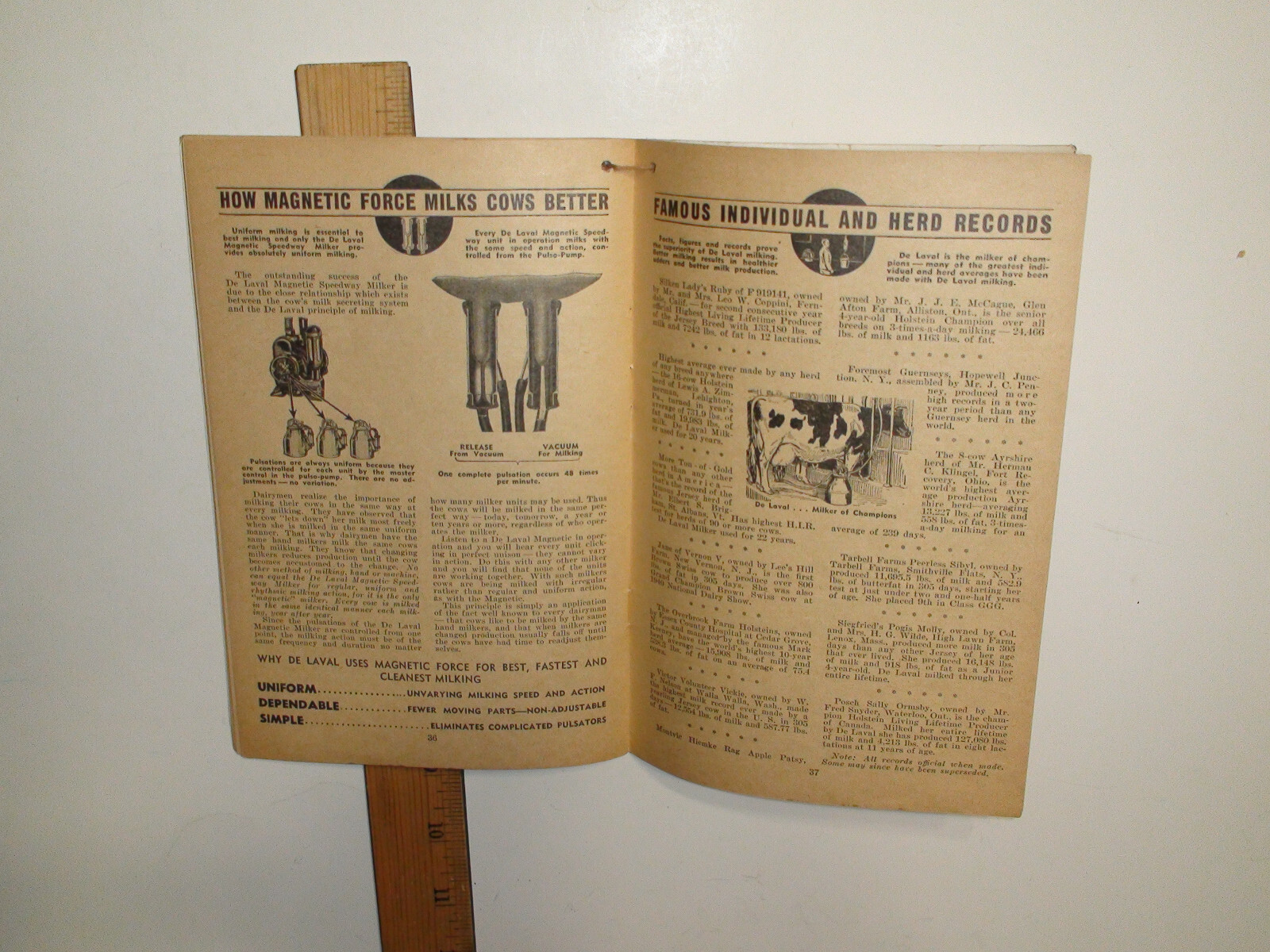 1946 DeLaval Handy Reference Yearbook – Jacob Bender & Son – Sutton, NE