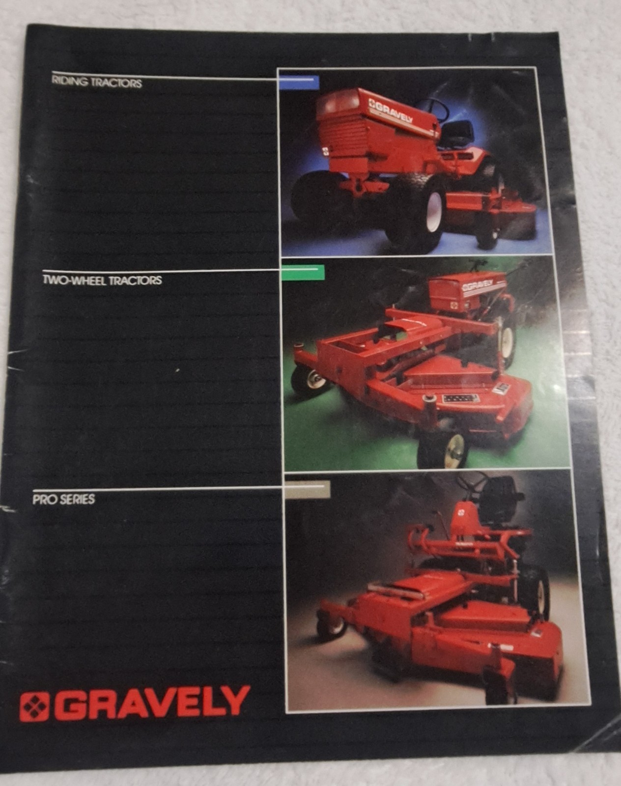 Gravely Tractor And Mowers Brochure 1989