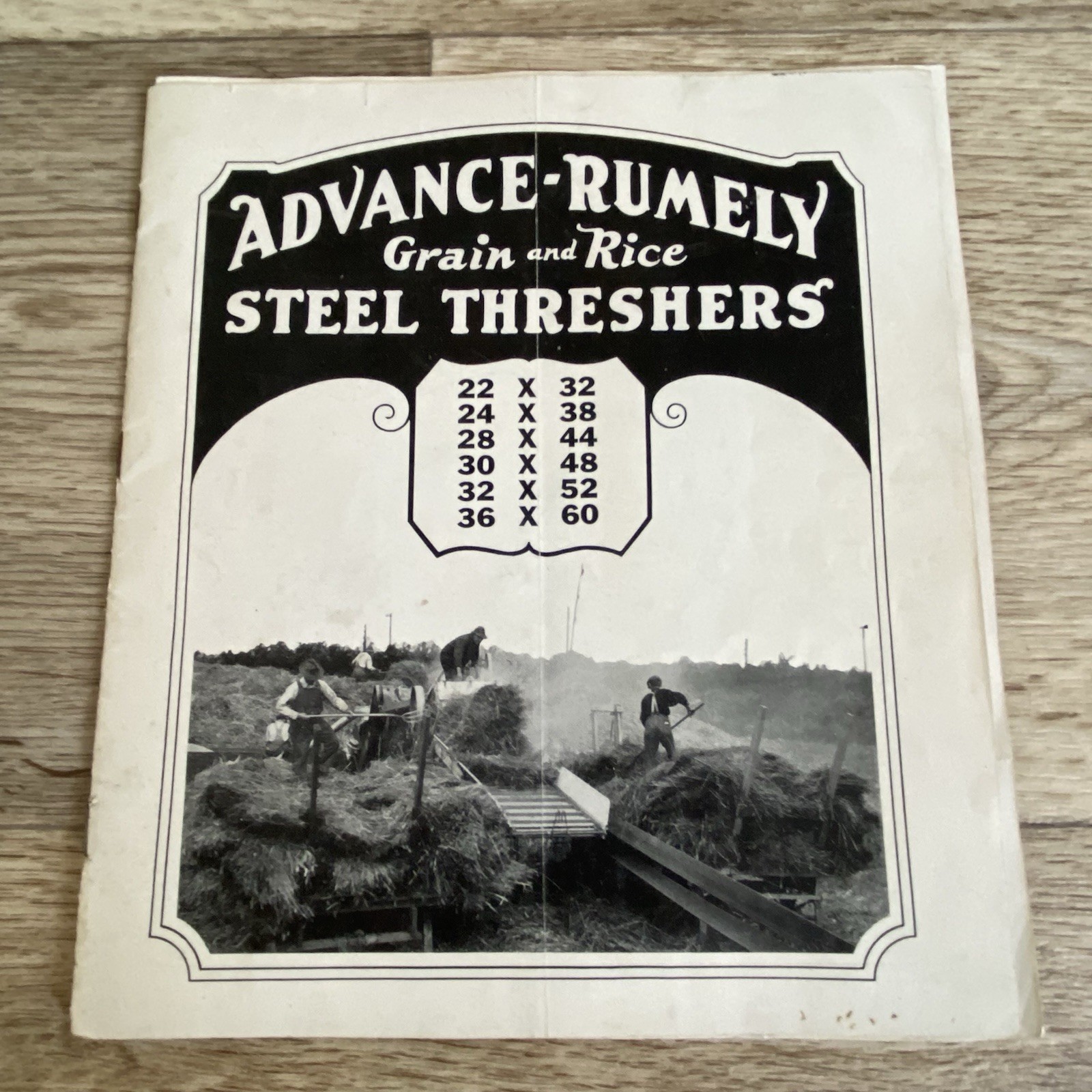 Advance Rumely Grain & Rice Steel Threshers Sales Brochure Machinery Tractor