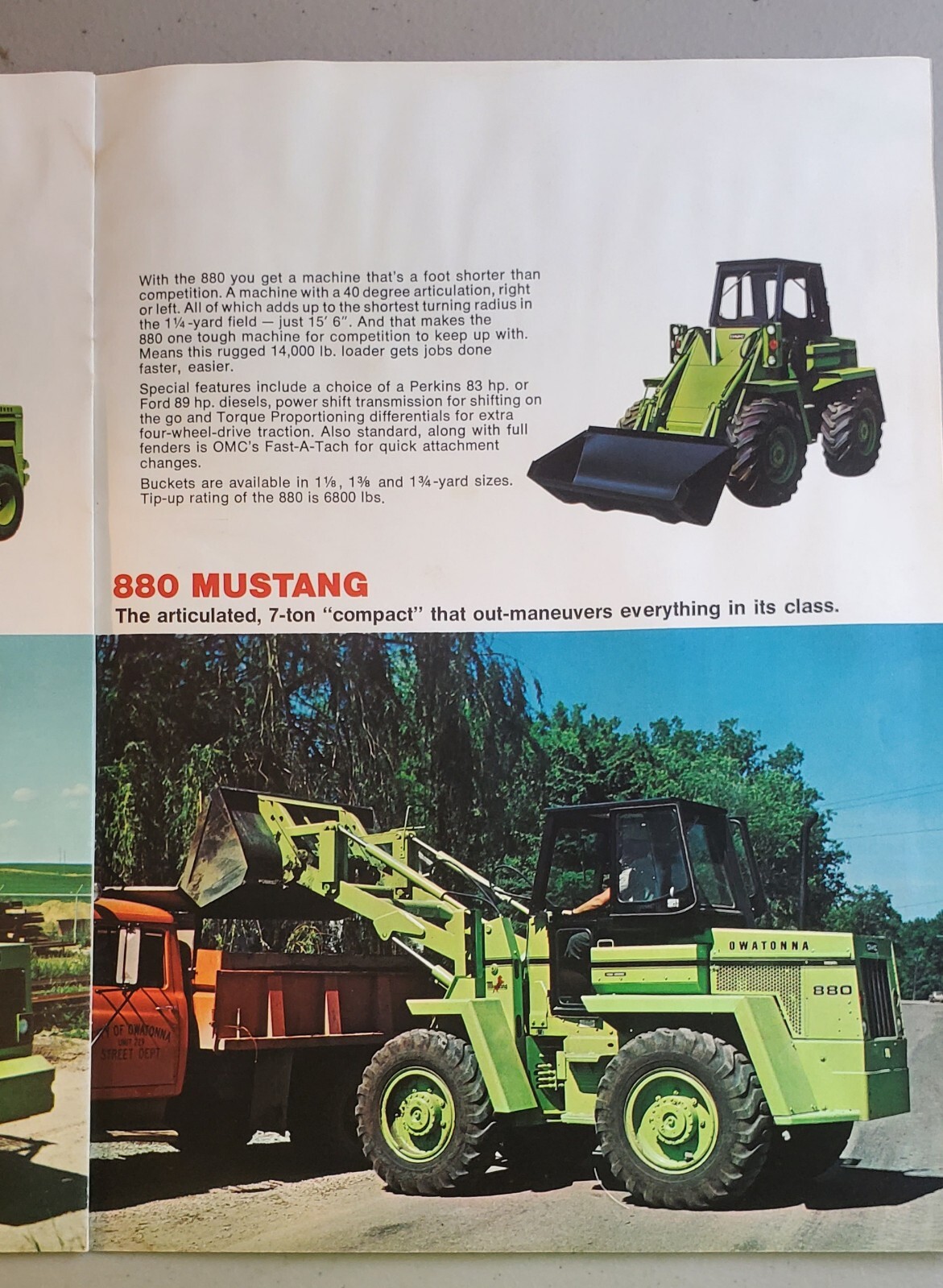 Vintage OMC Owatonna Equipment Brochure